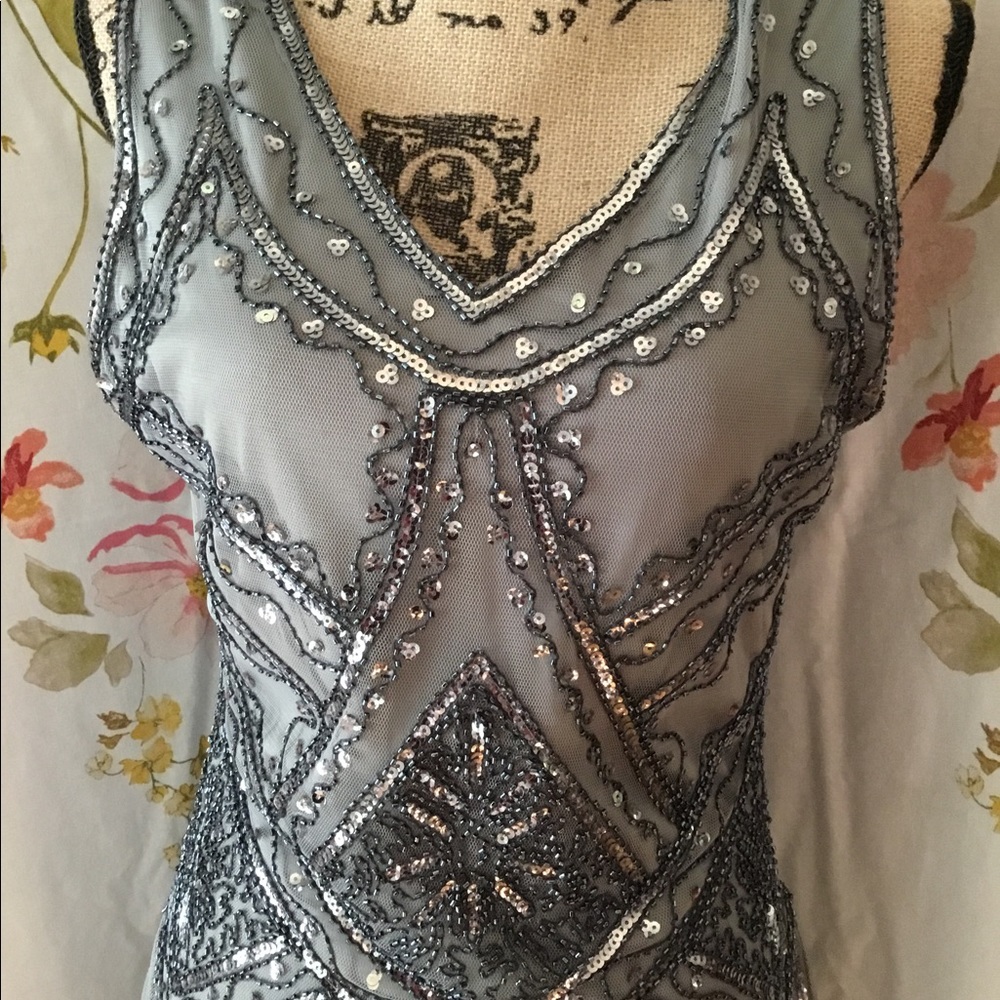 Unique vintage flapper style dress